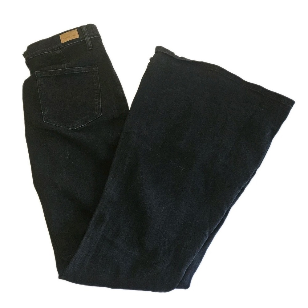 Judy Blue‎ Jeans Womens Size 9/29 Pull On Super Black Cowbell Leg Opening